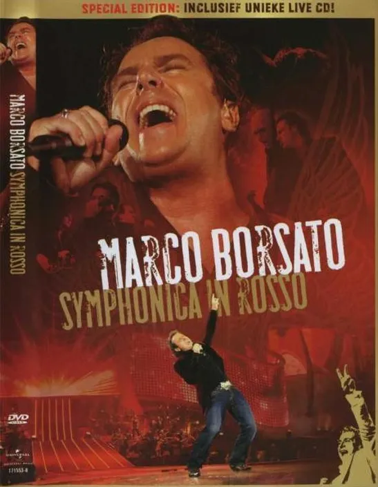 Omslag van Marco Borsato - Symphonica In Rosso (DVD + CD)