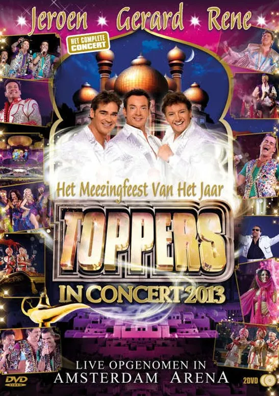 Omslag van Toppers in concert 2013 - 2 dvd + 1 cd