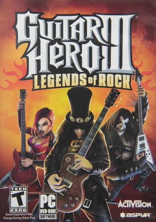 Omslag van GUITAR HERO III: LEGENDS OF ROCK PC WINDOWS