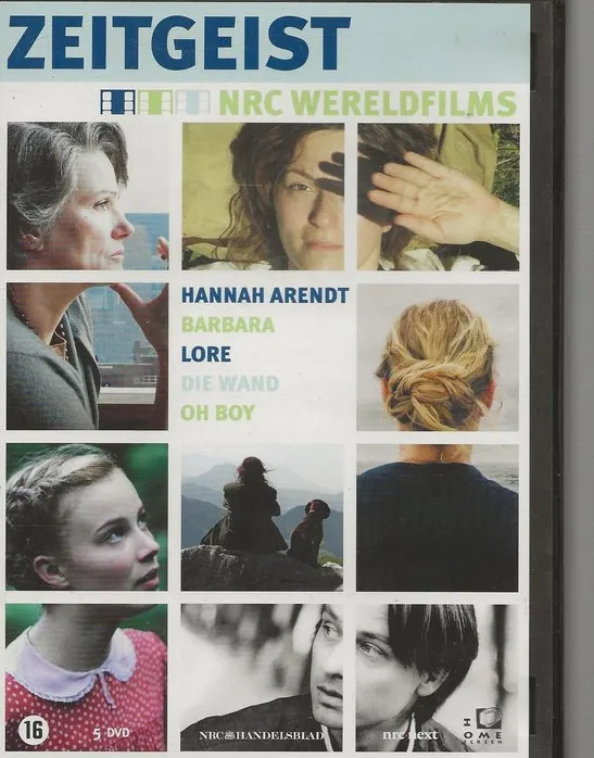 Omslag van ZEITGEIST - NRC WERELDFILMS -HANNAH AREND LORE BARBARA DIE WAND OH BOY