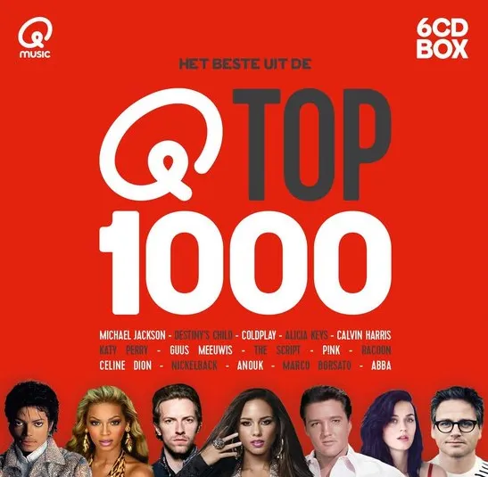 Omslag van Qmusic: Het Beste Uit De Top 1000 - 2016 (6CD)