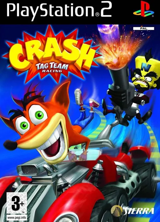 Omslag van Crash, Tag Team Racing (Platinum) PS2