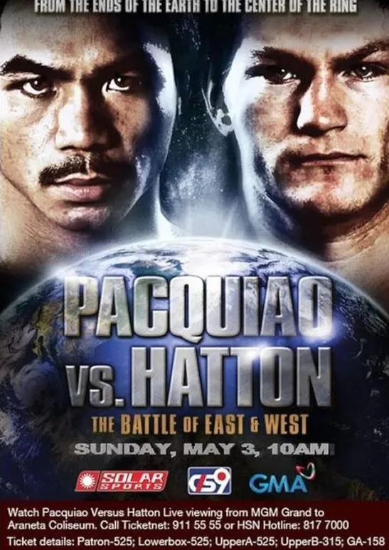 Omslag van Pacquiao vs. Hatton: The Battle of East and West DVD