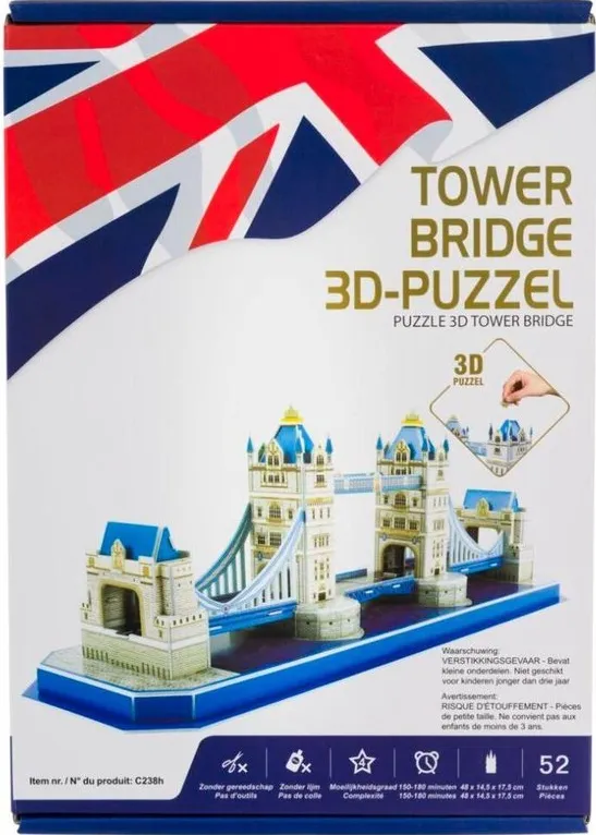 Omslag van Tower Bridge - 3D-puzzel - UK
