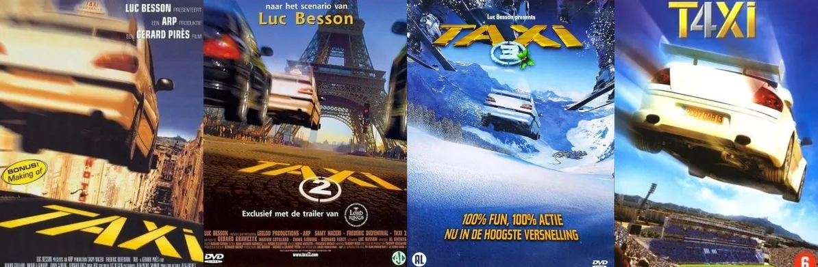 Omslag van Taxi 1 t/m 4 (DVD)