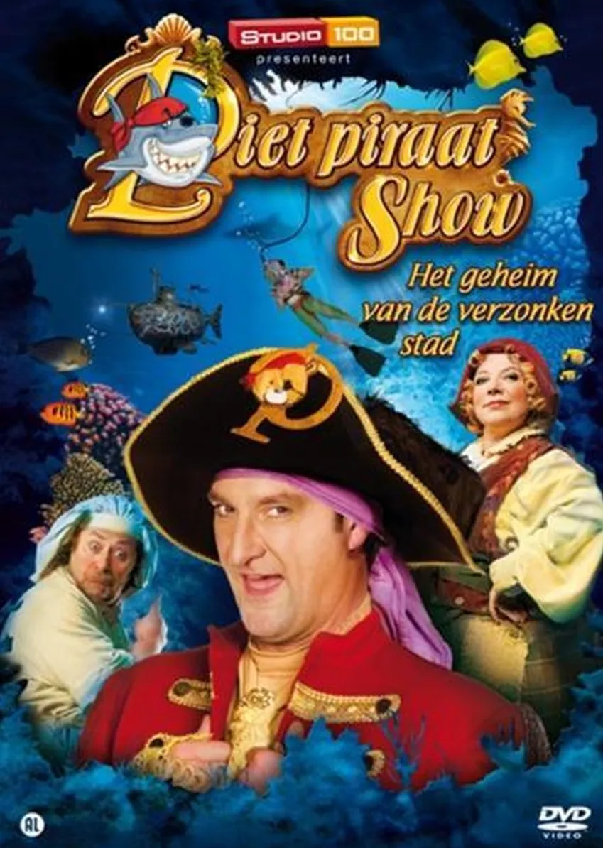 Omslag van Piet Piraat Show - Het Geheim Van De Verzonken Stad