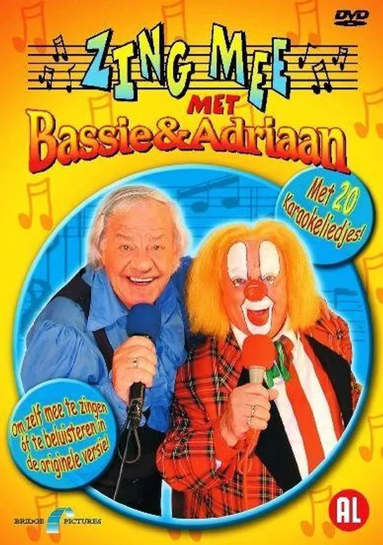 Omslag van Bassie & Adriaan - Zing Mee Karaoke DVD