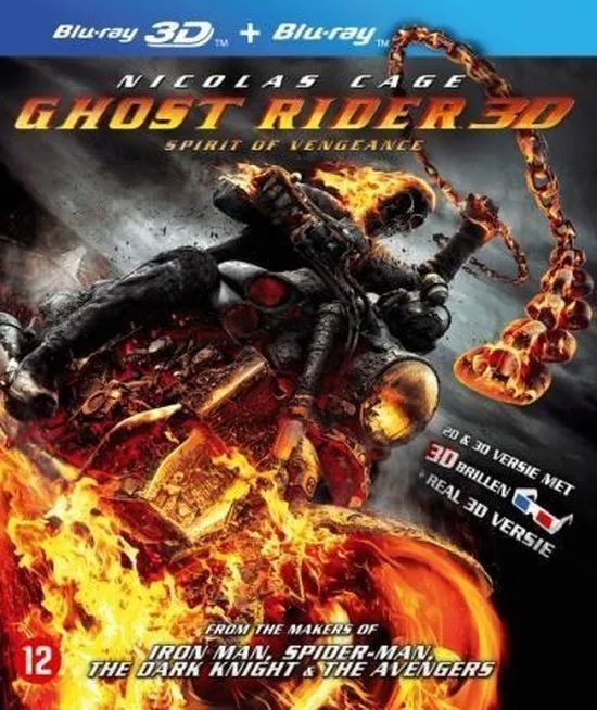 Omslag van Ghost Rider: Spirit Of Vengeance (3D & 2D Blu-ray)