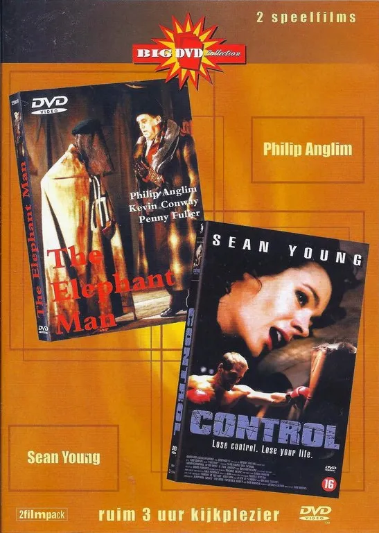 Omslag van Elephant man / Control 2 Films op 1 DVD Special Edition