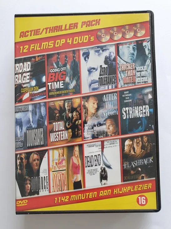 Omslag van Actie/ Thriller Pack (12 Films)