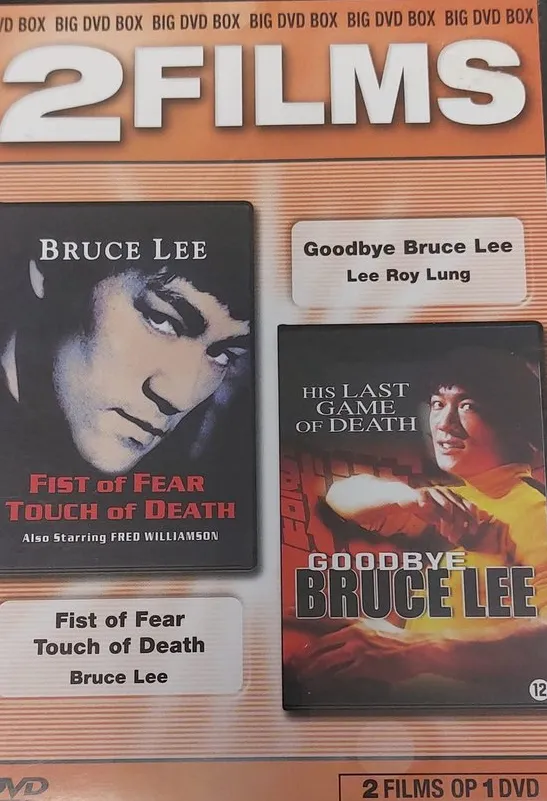 Omslag van Fist of Fear Touch of Death & Goodbye Bruce Lee DVD