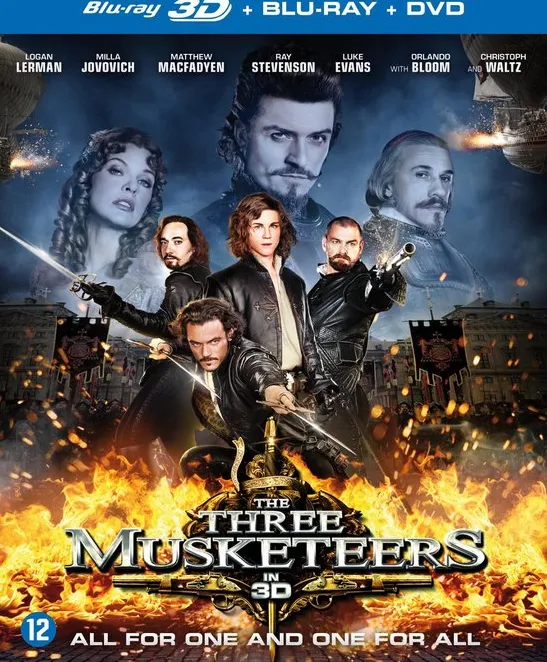 Omslag van The Three Musketeers (2011) (3D+2D Blu-ray)