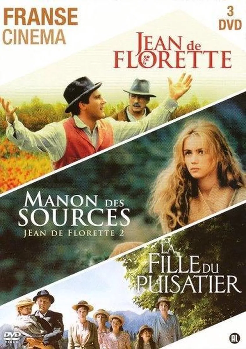 Omslag van Franse Cinema (Jean De Florette / Manon Des Sources / La Fille Du Puisatier)