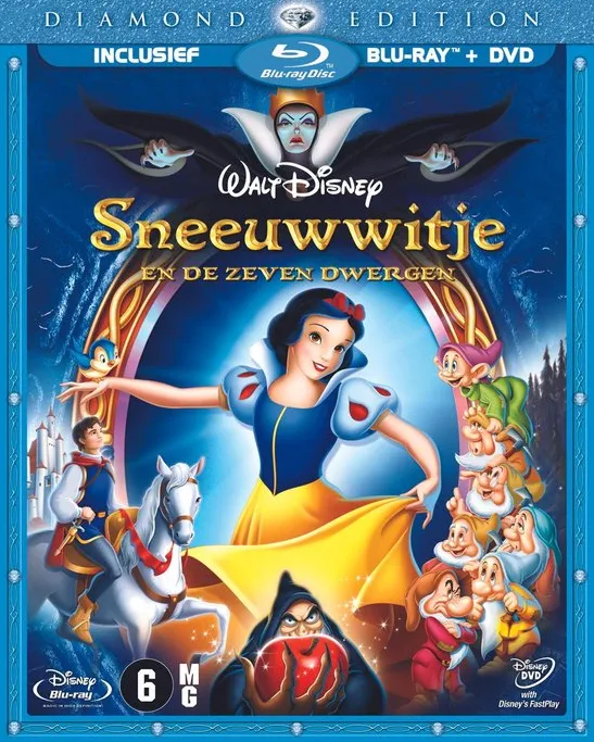 Omslag van Sneeuwwitje En De Zeven Dwergen (Blu-ray+Dvd Combopack)