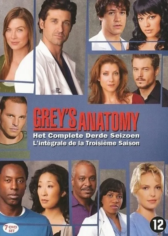 Omslag van Grey's Anatomy - Seizoen 3 (DVD)