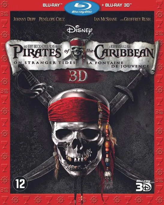 Omslag van Pirates of the Caribbean: On Stranger Tides (3D Blu-ray)