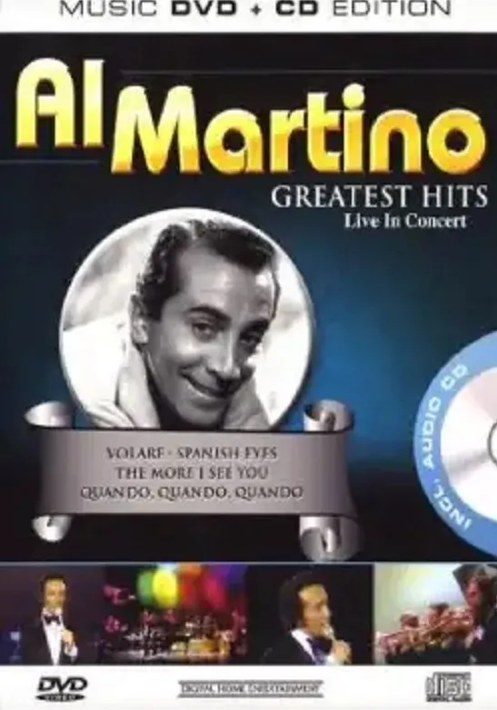 Omslag van Al Martino - Greatest Hits Live DVD + CD