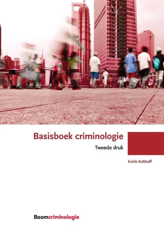 Omslag van Boom studieboeken criminologie - Basisboek criminologie